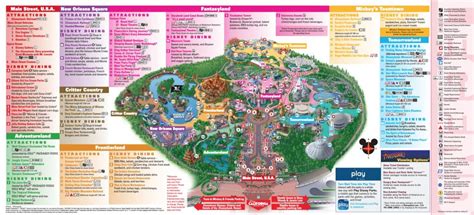 Printable Disneyland Park Map