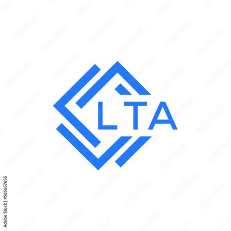 LTA technology letter logo design on white background. LTA creative ...