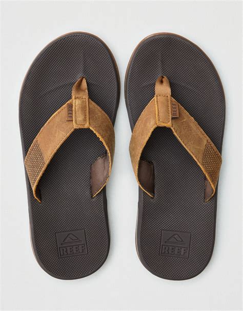 Reef Men's Fanning Low Leather Flip Flops