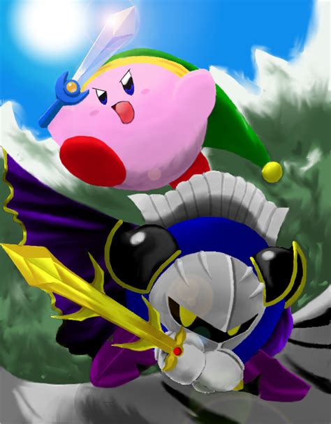 Kirby and Meta Knight by Mikan3 on DeviantArt