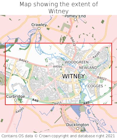 Where is Witney? Witney on a map