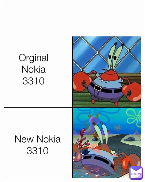 Orginal Nokia 3310 Type Text New Nokia 3310 | @MadeInHel | Memes