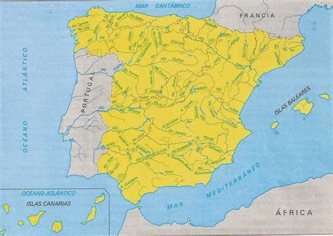 Comprendemos: Mapa de los ríos de España