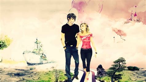 Cute Cartoon Love Couple Wallpapers - Wallpaper Cave