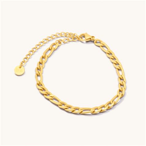 Figaro Chain Bracelet – D.Louise Jewellery