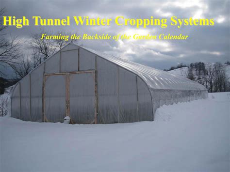 High Tunnel Winter Cropping Systems - SARE