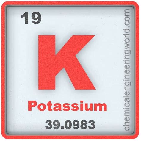 Potassium Element Properties Archives - Chemical Engineering World