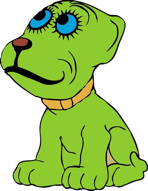 Edit free photo of Puppy,dog,cartoon,green,color - needpix.com