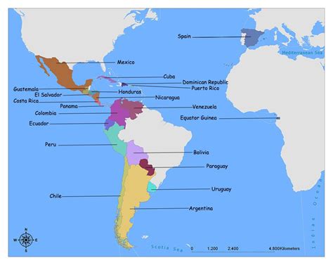 21 Spanish Speaking Countries Map and Country List