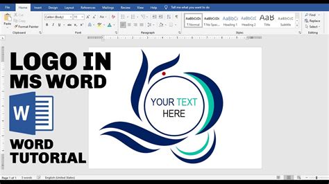 Microsoft Word Logo Design Tutorial - YouTube