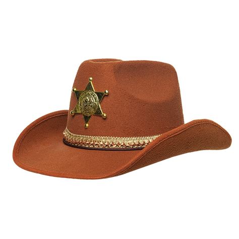 Sheriff Hat Brown for adults | SCostumes