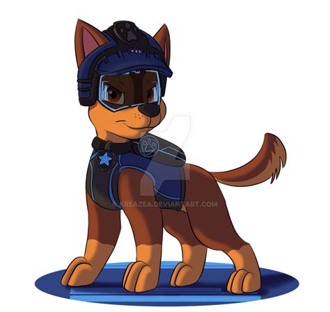 Paw Patrol 'Mission Paw' - Chase by kreazea Zuma Paw Patrol, Ryder Paw ...