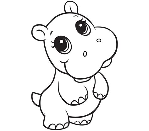 How To Draw A Hippo Easy Step By Step