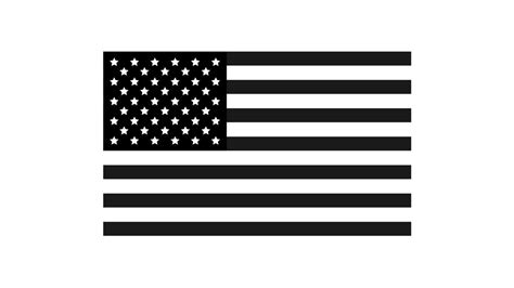 American flag with black and white color vector illustration 8361604 ...