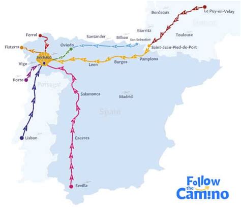 Laut Arktis Eingang camino de santiago route map Vulkan Teilen Straßenhaus