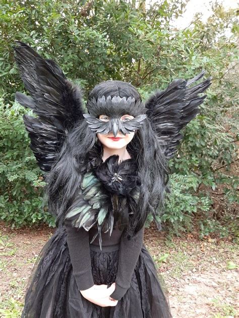 Raven Costume Homemade | Raven costume, Raven halloween costume, Crow costume