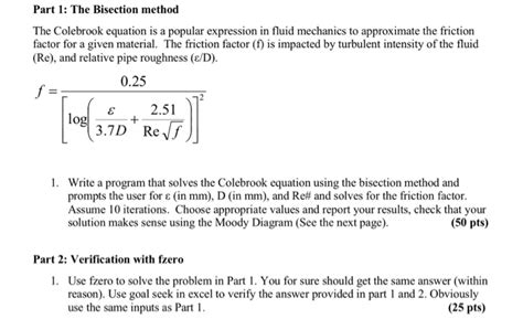 Colebrook Equation Solver Excel - Tessshebaylo