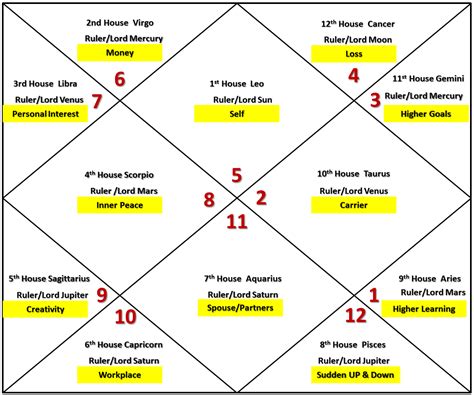 Houses In Vedic Astrology Chart