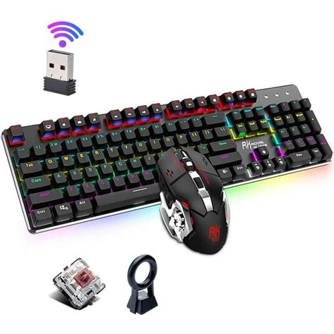 Keyboard Mouse Set Lychee Wireless Gaming Keyboard Mouse Combo ...