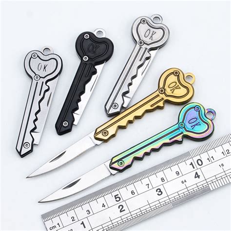 Self Defense Knife Keychain - Mini Key Knife Keychain Security Multi ...