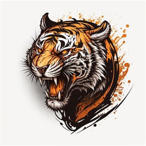 Premium Photo | Cool tiger logo vector illustration