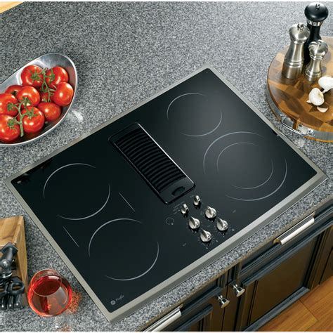 GE Profile Series PP989SNSS 30" Electric Downdraft Cooktop - Stainless Steel