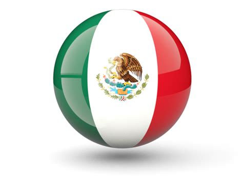 Sphere icon. Illustration of flag of Mexico