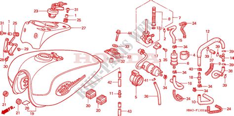 FUEL PUMP for Honda SHADOW VT 750 1999 # HONDA Motorcycles & ATVS Genuine Spare Parts Catalog