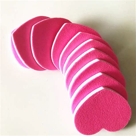 50 pcs pink heart shape nail file manicure tool personal nail file eva cute nail file-in Nail ...