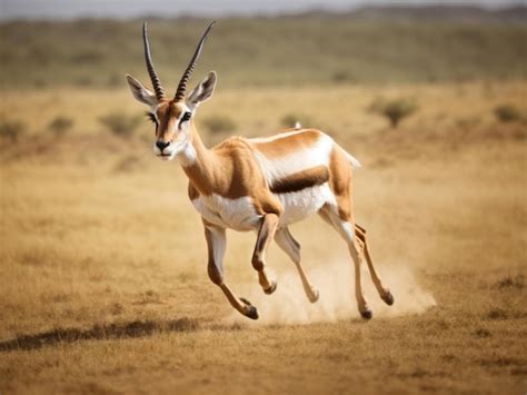 Premium AI Image | Female gazelle running outdoor