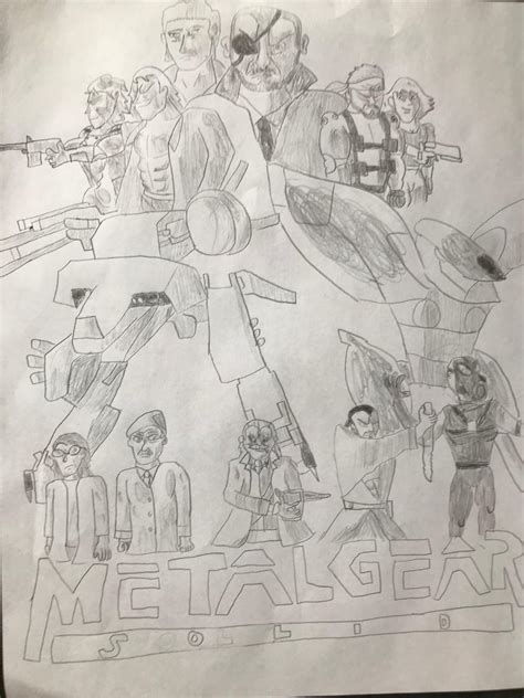 Metal Gear Solid movie poster by me. This is what I feel like a MGS movie could be. : r ...