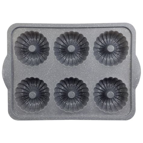 6-Cavity Metal Reinforced Silicone Mini Fluted Cake Pan by Celebrate It® | Michaels