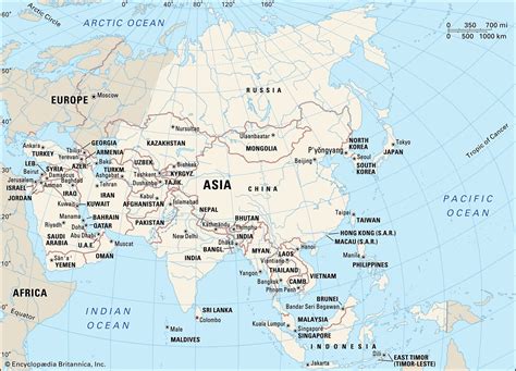 Asia Continent, Countries, Regions, Map, Facts Britannica, 41% OFF