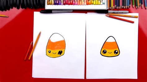 How To Draw A Candy Corn - Art For Kids Hub