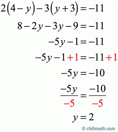 Multi Step Equation Examples