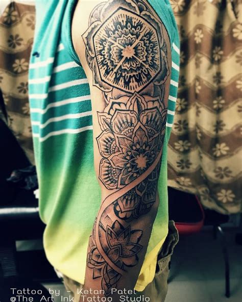 ketantattooistMandala sleeve Tattoo Design Artist : Ketan Patel ...