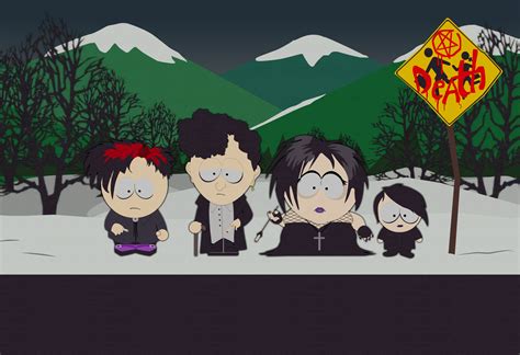 The Goth Kids at the Bus Stop. Happy Halloween! : r/southpark