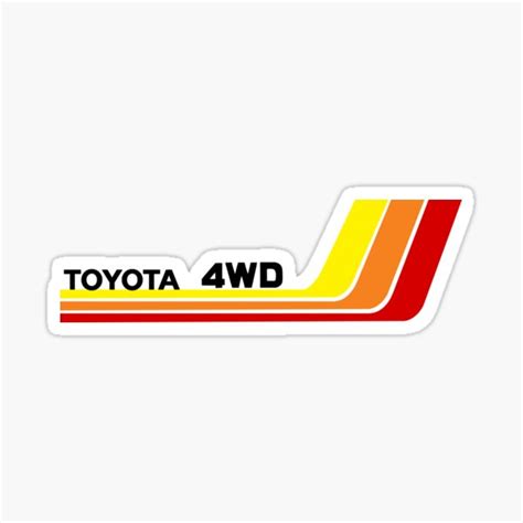 Vintage Toyota Stickers | Redbubble