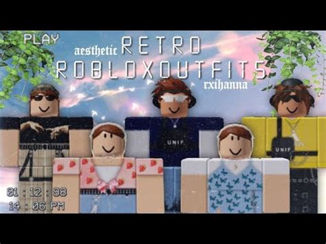 aesthetic roblox outfits retro/vintage themed [BOYS & GIRLS + CODES] - YouTube