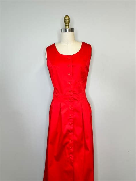 Cherry Red MIDI Dress - Gem