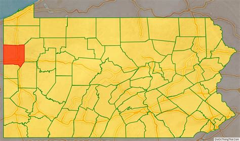 Map of Mercer County, Pennsylvania - Địa Ốc Thông Thái