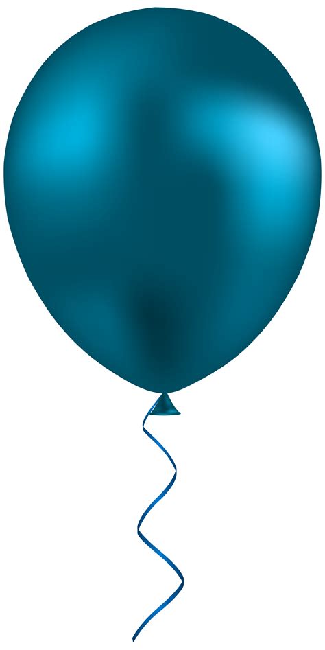 Blue Balloon PNG Clip Art - Best WEB Clipart