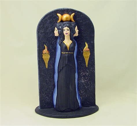 GODDESS HECATE HEKATE Statue Sculpture Handmade Sculpture