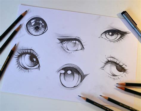 Lighane's Artblog - Practice / Eyes / Sketch