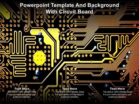 Powerpoint Template And Background With Circuit Board | Presentation Graphics | Presentation ...