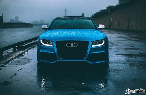 HD wallpaper: Stance, car, red cars, vehicle, Audi A6 | Wallpaper Flare