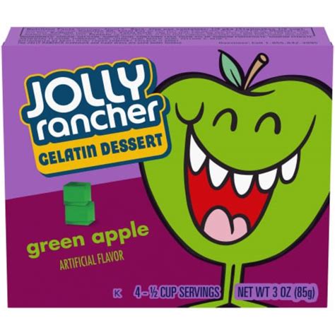 JOLLY RANCHER Green Apple Gelatin Dessert Mix, 3 oz - King Soopers