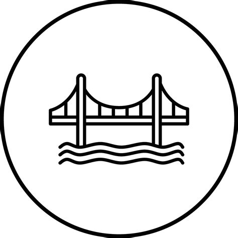 Golden Gate Bridge Vector Icon 32219400 Vector Art at Vecteezy