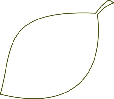 Clear Outline Leaf Clip Art at Clker.com - vector clip art online, royalty free & public domain