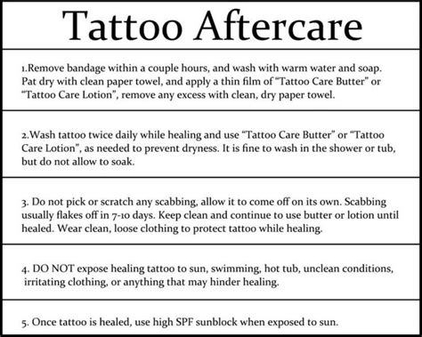 Tattoo Aftercare | Tattoo care, Tattoo aftercare tips, Tattoo aftercare